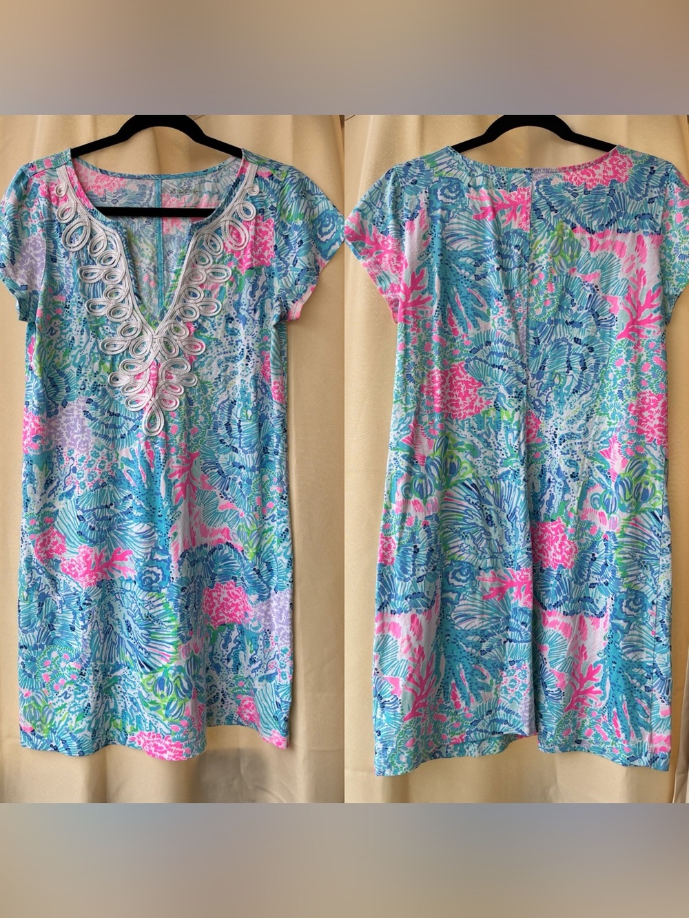 Lilly Pulitzer Large Brewster T-Shirt Dress Sink Or Swim